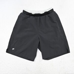 Fabletics Gym Shorts Mens Small 7" Black Performance Stretch Lined W/ Pockets